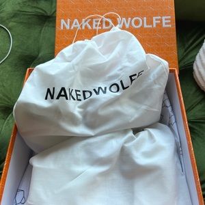 New Naked Wolfe Platform strappy pump never worn outside super cute and comfy!